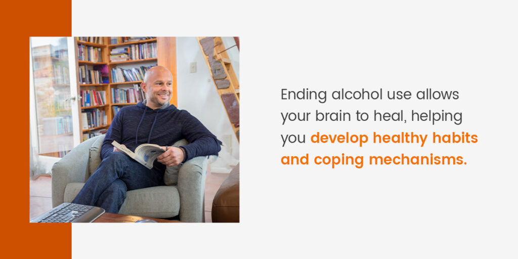 Ending alcohol allows your brain to heal