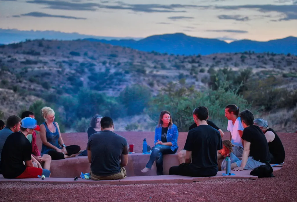 group fire ceremony